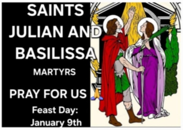 MEMORIAL OF SAINT ADRIAN OF CANTERBURY, ABBOT AND SAINTS JULIAN AND BASILISSA, MARTYRS