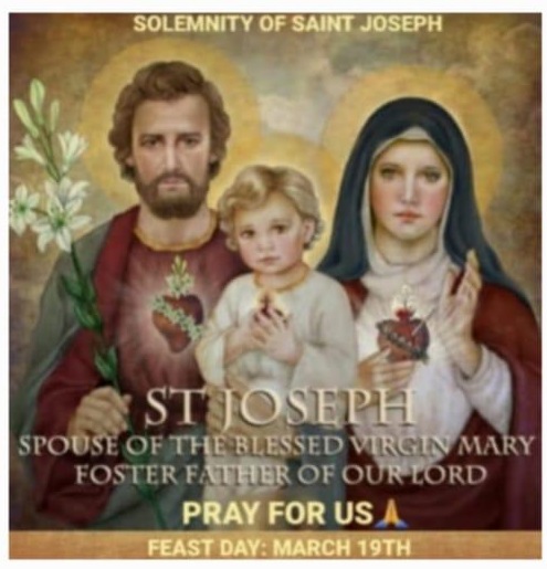 SOLEMNITY OF SAINT JOSEPH, HUSBAND OF THE BLESSED VIRGIN MARY