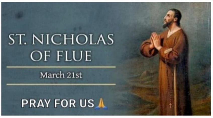 MEMORIAL OF SAINT NICHOLAS OF FLUE, HERMIT