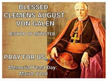 MEMORIAL OF SAINT NICHOLAS OWEN OF LONDON; SAINT LEA OF ROME, WIDOW AND BLESSED CLEMENS AUGUST VON GALEN, BISHOP OF MÜNSTER